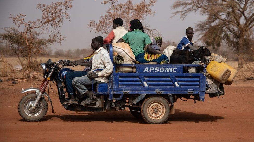 About 1.5 million people have been forced to flee their homes in Burkina Faso because of the insurgency
