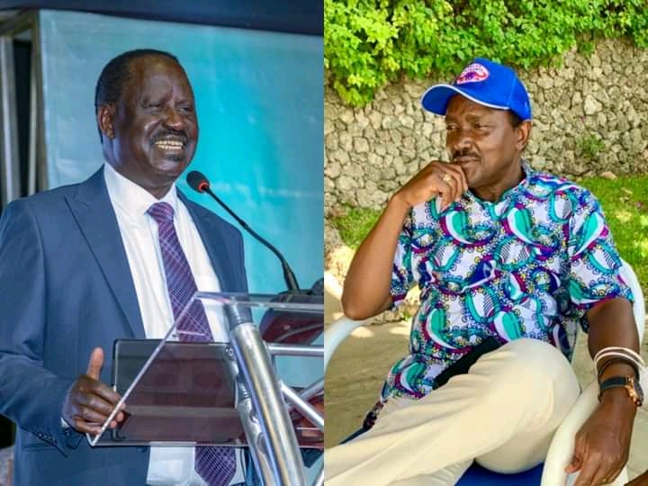 Twist As Kalonzo Musyoka Suggest Raila Should Endorse Him For Presidential Seat This Year Photos: Raila Odinga and Kalonzo Musyoka (Twitter)