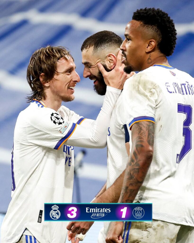 At 34 years and 80 days Karim Benzema is the oldest player to ever score a hat trick in the Champions League.