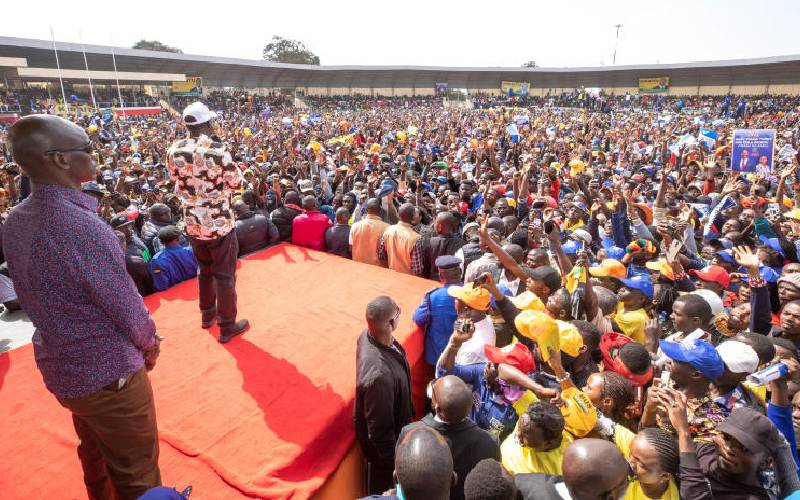 Azimio presidential candidate Rail Odinga pledges to revive key projects in Meru
